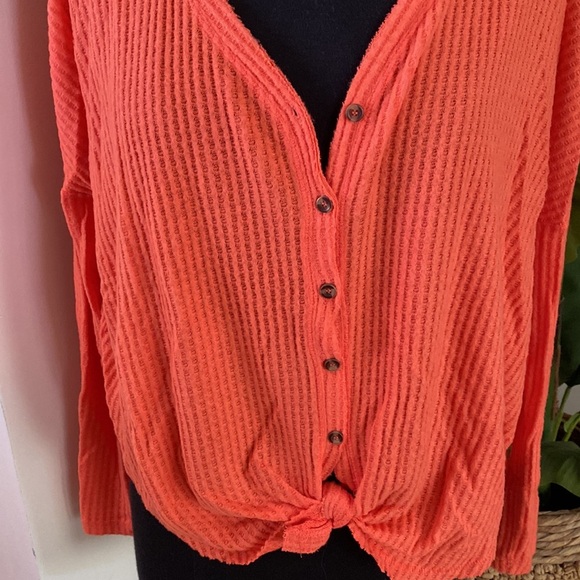 Urban Outfitters Out from Under Thermal Button Up Top - Picture 5 of 7